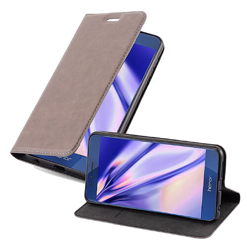 Cadorabo Coque Honor 8 / 8 PREMIUM Etui en Brun