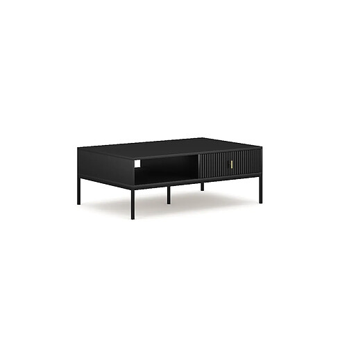 Vivaldi Table Basse MAGGIORE Noir/Noir/Dore