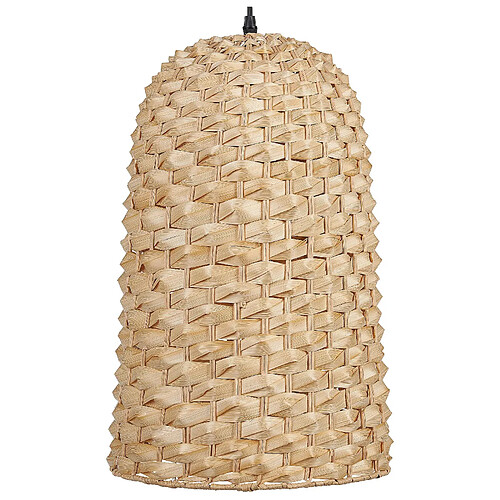 Beliani Lampe suspension KERIO Bambou Naturel