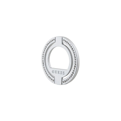 Guess Maroquinerie Guess Anneau de Support Magsafe 360° Orné de Strass Argent