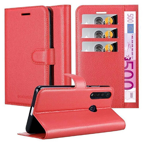 Cadorabo Coque Motorola MOTO G8 PLUS Etui en Rouge