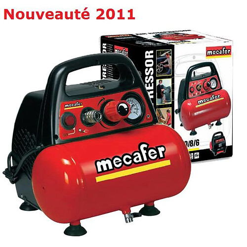 Mécafer - Compresseur 6 litres 1.5Hp - New Vento