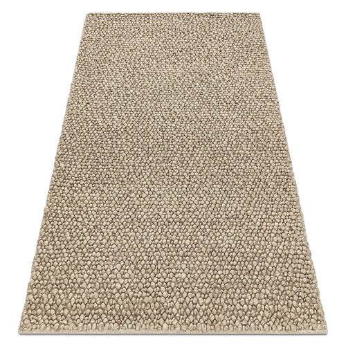 RUGSX Tapis en laine TAHAR 99005C beige - TISSÉ MAIN boucle, uniforme 120x180 cm