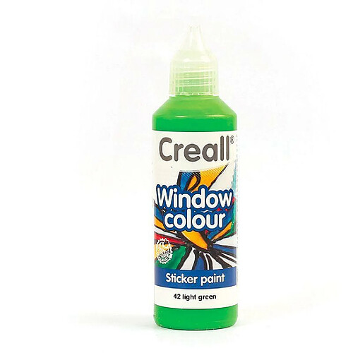 Graines Creatives Peinture repositionnable pour vitres Creall Glass 80 ml - vert clair