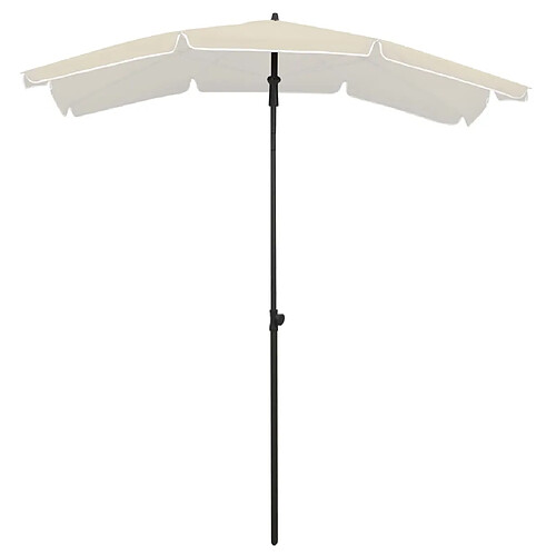 Maison Chic Parasol Jardin | Parasol de jardin avec mat 200x130 cm Sable - GKD45415