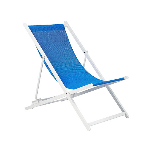 Beliani Chaise longue Métal Bleu LOCRI II