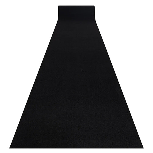 RUGSX TAPIS DE COULOIR ANTIDÉRAPANT RUMBA couleur unique noir 100 cm 100x250 cm