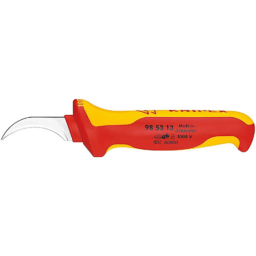 KNIPEX 98 53 13 Couteau à dégainer pour câbles secteur 190 mm