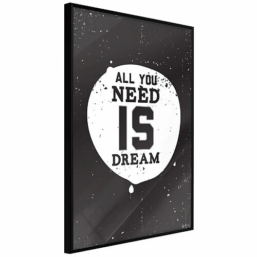 Paris Prix Affiche Murale Encadrée All You Need 30 x 45 cm Noir