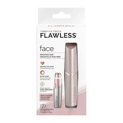 Éliminateur de Duvet Visage Rechargeable - FLAWLESS FINISH - Flawless Face - Doux et sans danger - Blush