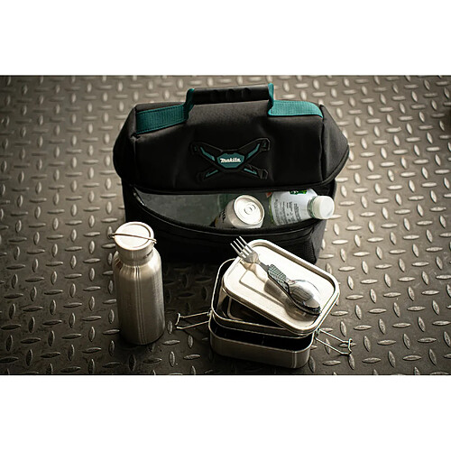 Toolbrothers Fan Lunch Set dans un sac isotherme Makita avec boîte à pain en inox avec compartiments de séparation et couvercle