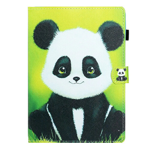 Etui en PU impression de modèle flip avec porte-cartes Panda pour Apple iPad 10.2 (2019)/iPad Pro 10.5 pouces (2017)