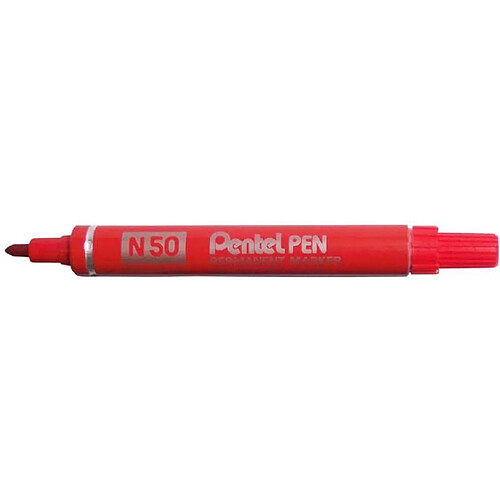 PENTEL MARKER N50 CIRCLE.KON.B/RED PERMANENT MARKER - N50B