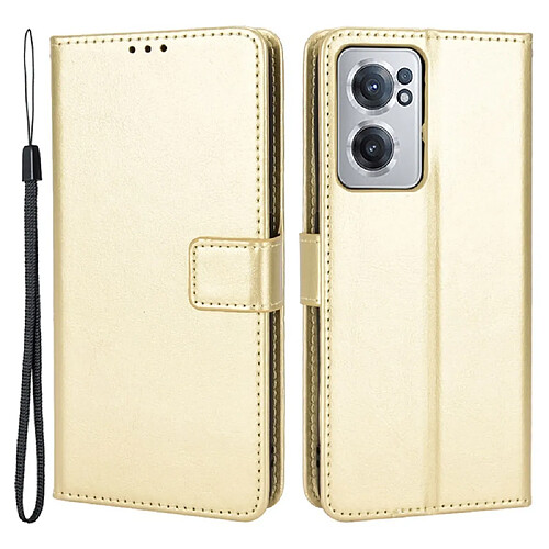 Htdmobiles Housse pour OnePlus Nord CE 2 5G - etui coque pochette portefeuille + film ecran - OR