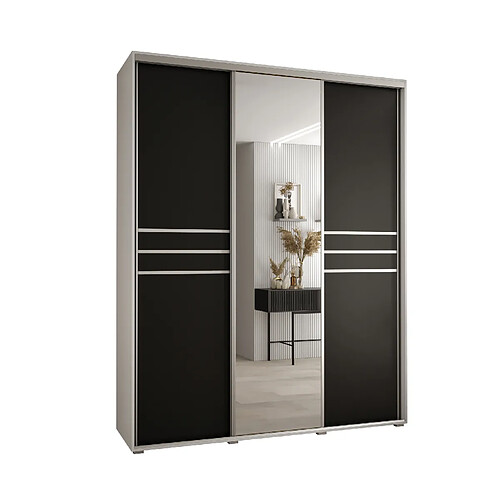 Abiks Meble Armoire Davos 11 À Portes Coulissantes 235,2/190/45 3 Portes