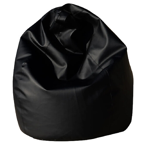 Alter Pouf de couleur unie, couleur noire, Dimensions 80 x 120 x 80 cm