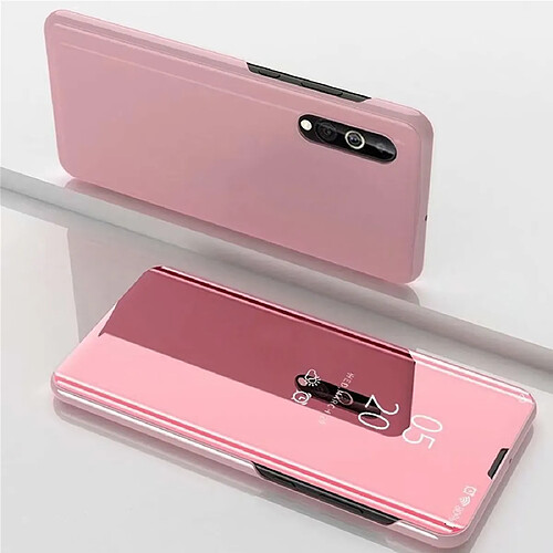 Wewoo Housse Coque Pour Xiaomi Mi 9 Lite étui en cuir à rabat horizontal miroir de galvanoplastieavec support or rose