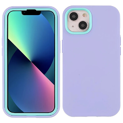 Coque en TPU anti-empreintes digitales, caoutchouté violet pour votre iPhone 13 mini 5.4 pouces