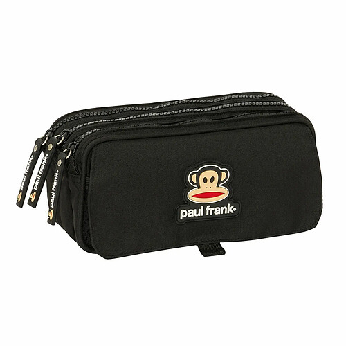 Trousse Fourre-Tout Double Paul Frank Join the fun Noir 21,5 x 10 x 8 cm