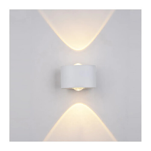 Luminaire Center Applique blanche de jardin moderne Gilberto