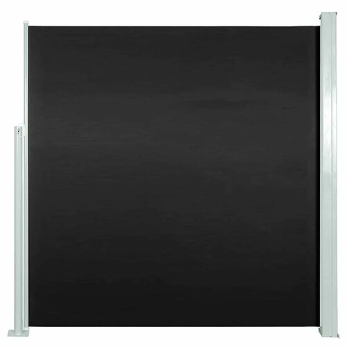 Maison Chic Auvent latéral rétractable de balcon | Store extérieur | Auvent solaire 140 x 300 cm Noir -GKD90362