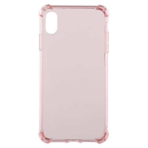 Wewoo Coque TPU Transparent Dropproof 0.75mm pour iPhone XR (Rose)