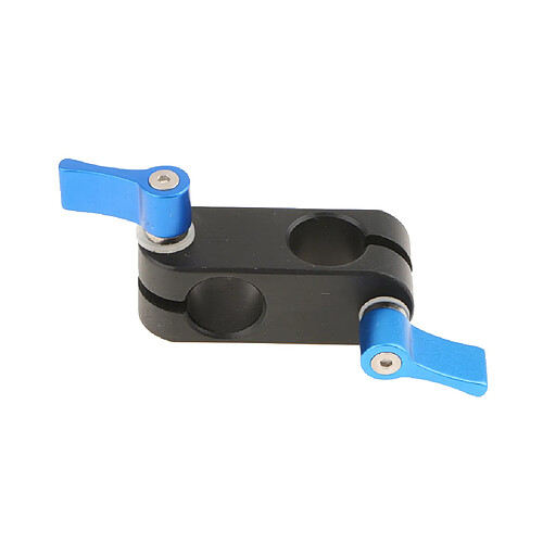 15mm tourner à angle droit support d'adaptateur de pince de tige de 90 degrés pour caméra bleu