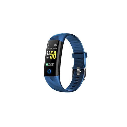 Bluetooth Smart Watch avec moniteur de fréquence cardiaque, Fitness Tracker bleu