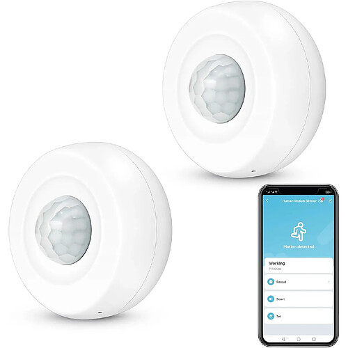 Vendos85 2 Détecteur de Mouvement Intelligent WiFi blanc