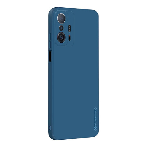 Coque en silicone PINWUYO ultra mince, antichoc, anti-rayures bleu pour votre Xiaomi 11T/11T Pro