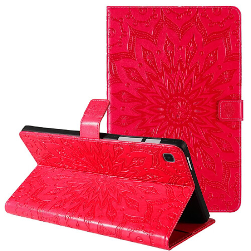 Etui en PU avec motif tournesol rouge pour votre Samsung Galaxy Tab A7 Lite 8.7 pouces/T225/T220