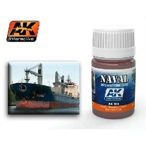 Ak Interactive Peintures Effet Trainées Marrons Pour Coques Rouges De Navires