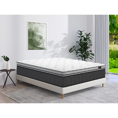 Vente-Unique Matelas 160 x 200 cm ressorts ensachés et surmatelas intégré ép.30cm - GAMIANI de YSMÉE