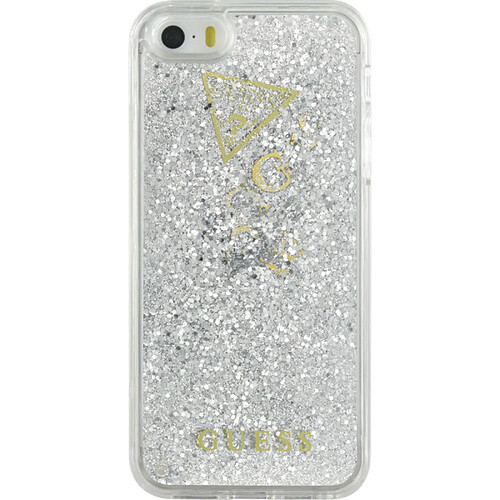 Guess Maroquinerie GLITTER CASE IP5/5S/SE SILVER