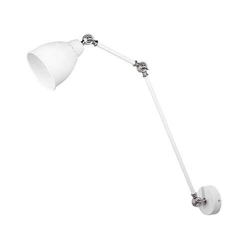 Beliani Lampe murale MISSISSIPPI Métal Blanc