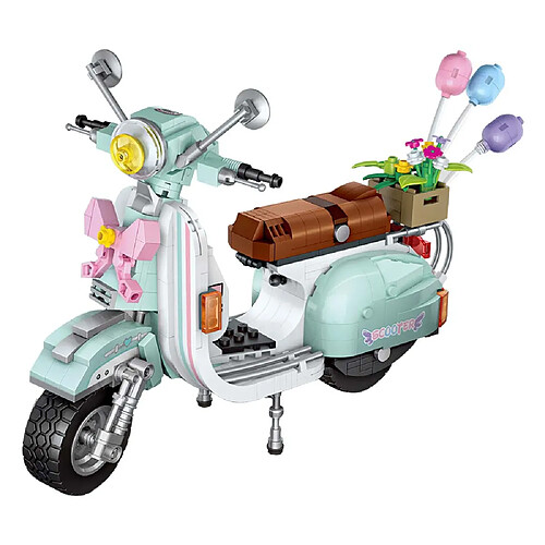 Universal Mini Bloc Mouton MOTO 673PCS Amusant/Exposition Petit Jouet Relaxant Créateur Modèle Voiture avec Collection Valeur Cadeau Amusant | Bloc (Vert)