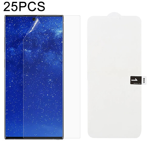 Wewoo Film protecteur avant à couverture intégrale en d'hydrogel doux de 25 PCS avec alcool coton + carte à gratter pour Galaxy Note 10