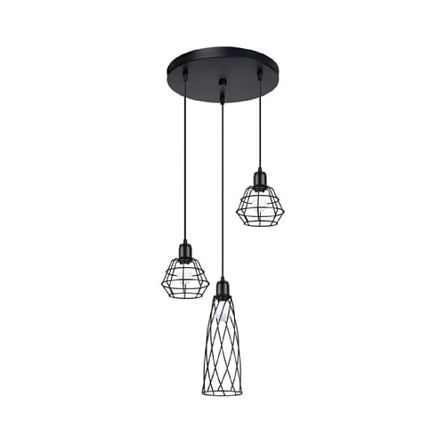 Luminaire Center Suspension Suba Acier Noir