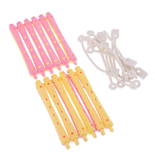 12pcs Pinces à Friser Les Cheveux Hairdreser Perm Rods Hair Styling DIY 9 X 1.1 Cm