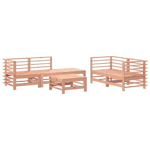 Maison Chic Salon de jardin 6 pcs - Table et chaises d'extérieur - Mobilier/Meubles de jardin Moderne bois massif douglas -MN29868