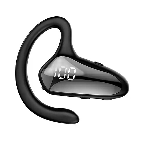 Casque sans fil Bluetooth affichage numérique stéréo 5.2 Concept de Conduction osseuse écouteurs affaires montés sur l'oreille