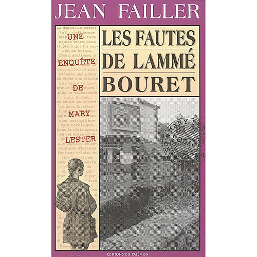 Une enquête de Mary Lester. Vol. 24. Les fautes de Lammé Bouret · Occasion