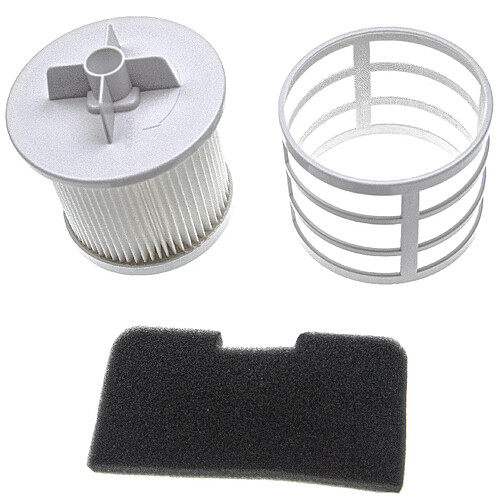 vhbw Lot de filtres (2x pièce) compatible avec Hoover TSBE2010 011 39001006, TSBE2012 011 39001064 aspirateur, filtre combiné + filtre à air