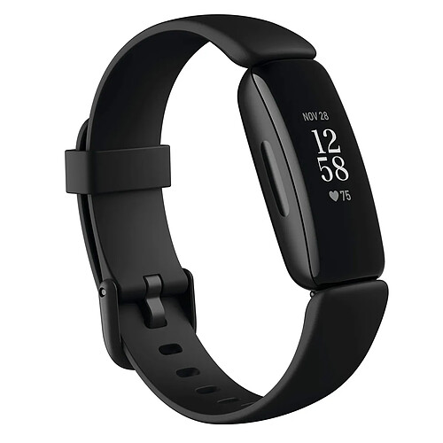 Smartwatch Fitbit inspire 2 38mm cadran noir bracelet en caoutchouc noir bracelet Fitness