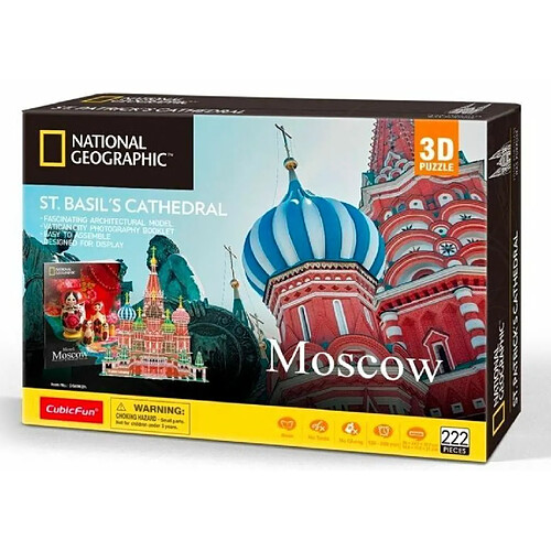 Puzzle 3D National Geographic Sobór ?w. Bazyla 222 elementów