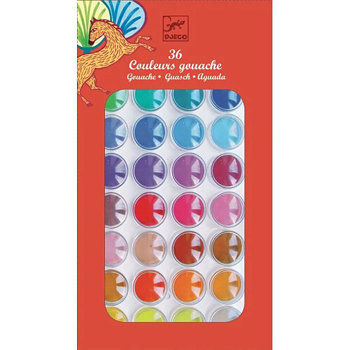 Djeco 36 pastilles de gouaches