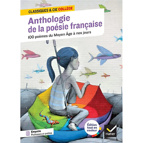 Anthologie de la poésie française : 100 poèmes du Moyen Age à nos jours