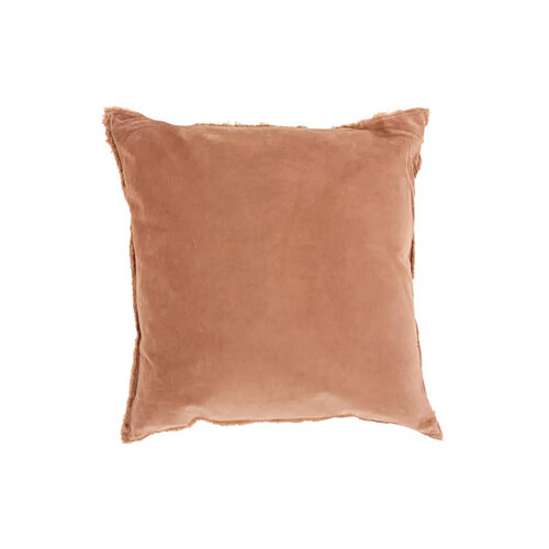 Dansmamaison Coussin Bord Court Coton/Lin Rouille