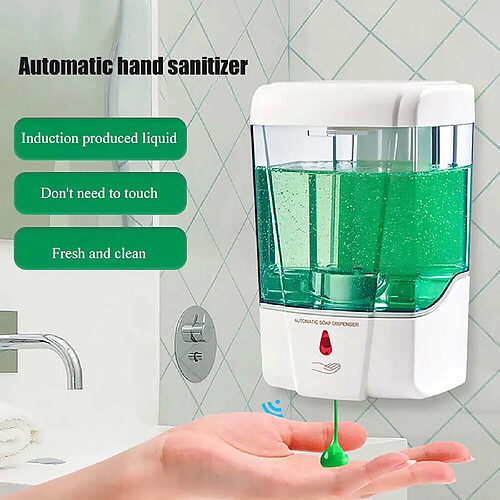 Distributeur de savon liquide automatique 700ML Support mural sans contact sans contact avec capteur IR289