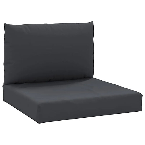 Maison Chic Lot de 2 Coussins Confort,Coussins de palette noir tissu oxford -GKD24512